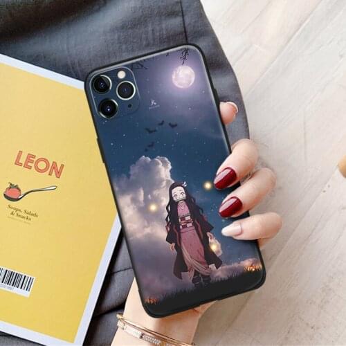 Demon Slayer Anime Nezuko For IPhone Se 6 6s 7 8 Plus X XR XS 11 12 Mini Pro Max Glass TPU Silicone Phone Case Cover Shell