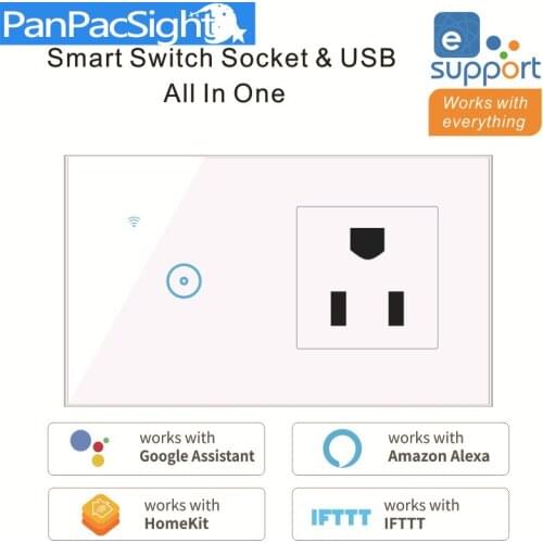 Tuya WiFi smart switch socket panel tuya Ewlink US Smart home Automation