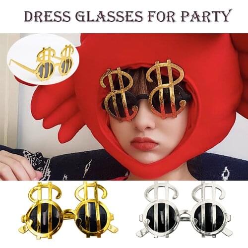 Magic Funny Toys Party Glasses Costume 70s 80s Rapper Party Eyewear Dress Glasses For Costume Party For Children Kids Adults