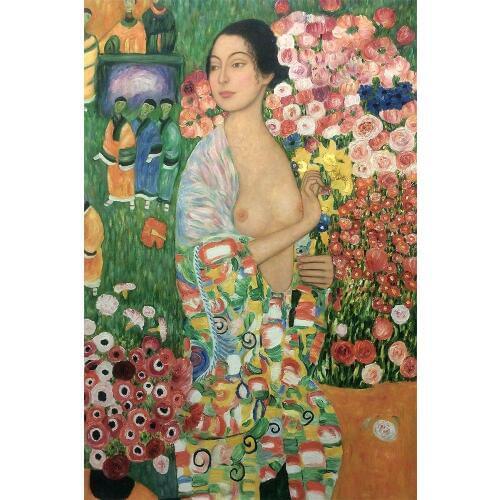 High quality Oil painting Canvas Reproductions Die Tanzerin, The Dancer by Gustav Klimt Painting hand painted