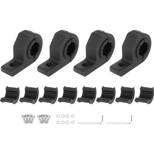 X Autohaux 26mm 40mm 40-45mm LED Light Bar Mounting Bracket Kit Universal Black Tube Clamp Fog Light Mounting Bracket Stand