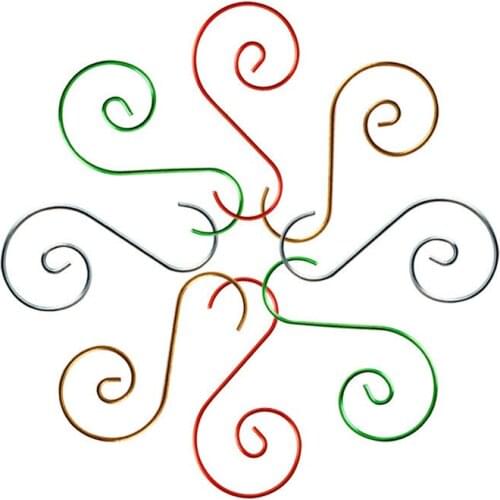 20 Pieces Of Metal Hooks Christmas Ornaments Pendants Christmas Tree Decorations New Year Christmas Decoration Party Supplies