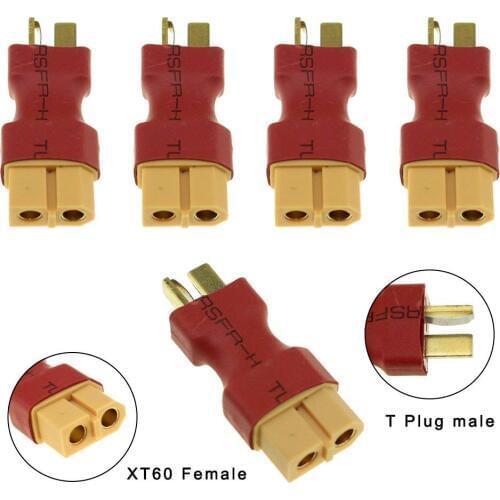 5pcs RC Transfer Connector All Series Plug XT30 XT60 EC3 T Deans 4.0mm Caps Plugs Female Male
