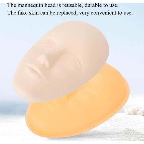 5D Soft Silicone Eyebrow Lip Face Tattoo Practice Skin Makeup Tool