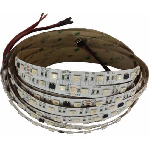 5mX Addressable UCS2904 5050 RGBW DC24V input LED strip 60LED/m 10IC/m full color led strip free shipping