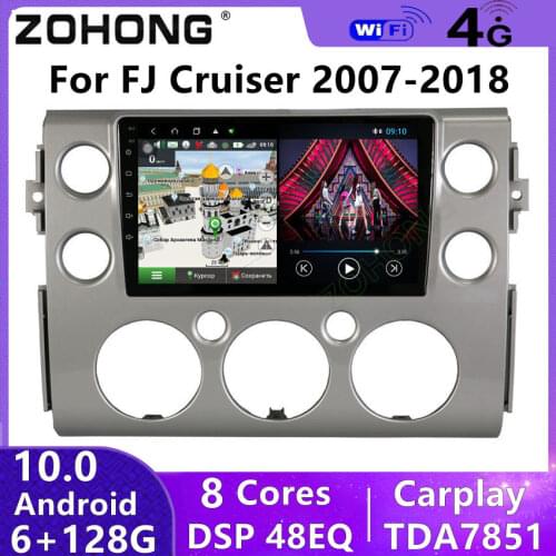 DSP 4G For Toyota FJ Cruiser Android 10 GPS Audio Stereo Car Radio Multimedia Video Player DVD Autoradio Navigation Recorder