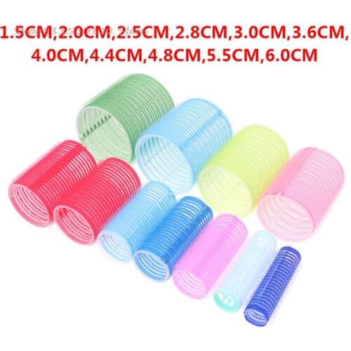 6 PcsHairdressing Home Use DIY Magic Large Self-Adhesive Hair Rollers Styling Roller Roll Curler Beauty Tool 3 Size Beauty Tool