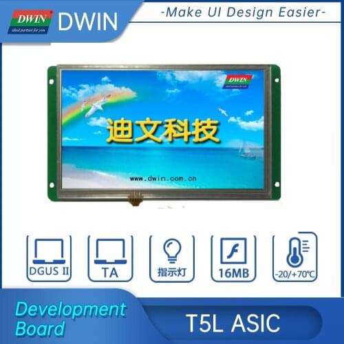 7inch HMI Touch Screen Panel 1024*600 UART Display Medical Grade Smart LCD Module TFT Arduino LCM PLC Modbus Touch Screen