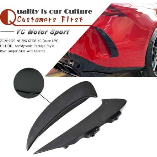 Car Accessories CF FRP EDITION1-Aerodynamic-Package Style Rear Bumper Side Vent Canards Fit For 19-20 AMG GT63S 4D Coupe X290