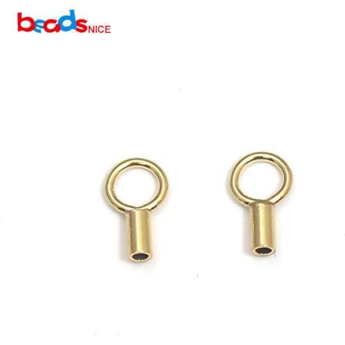 Beadsnice ID40023smt2 Gold Filled Barrel Cord End Caps Barrel Cord End Caps Jewelry Component wholesale supply