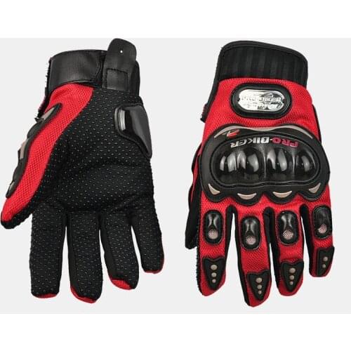 Free shipping PRO-biker knight finger gloves racing motorcycle cross-country full mittens air hockey protection