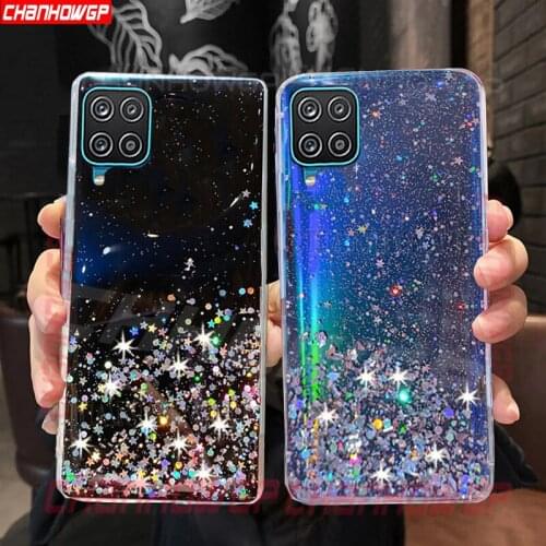 Glitter Soft Case For Samsung Galaxy A12 A02 A32 A42 A52 A72 4G 5G A21S A51 A71 A01 A11 A31 A41 S20 FE S21 S30 Plus Ultra Cover