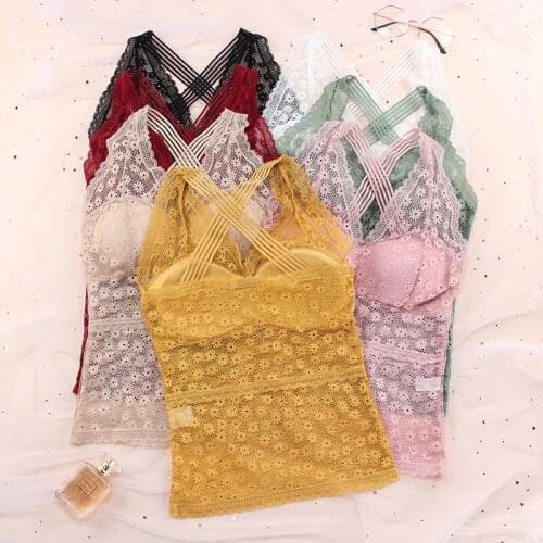 Seamless Bras Padding for Women Push Up Padded Underwear Pink Bras Sexy Long Cropped Tube Top Lingerie Soutien Gorge Femme