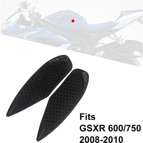 For Suzuki GSX-R 600 750 2008 2009 2010 Fuel Gas Tank Knee Grip Traction Pads Decals GSX-R 600 GSXR 750 Motorcycle Accessories