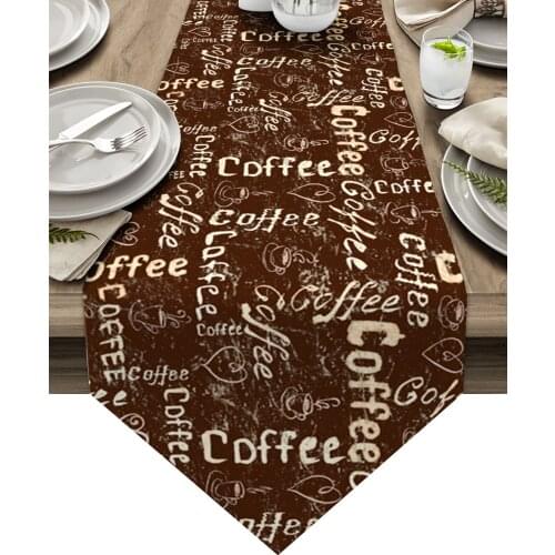 Retro Style Farmhouse Coffee Table Runner Luxury Wedding Table Decor Tablecloth Christmas Decorations For Home Tablecloth