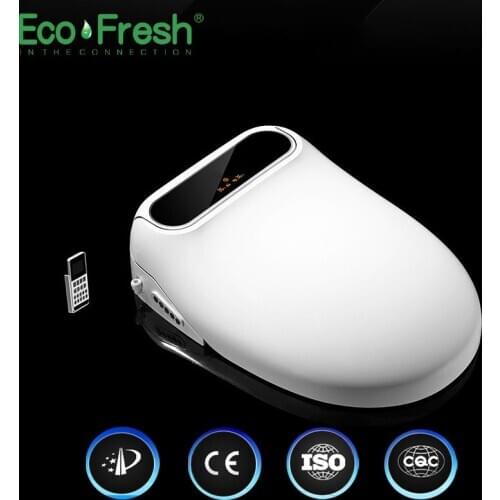 Ecofresh Smart toilet seat toilet seat bidet Electric Bidet cover heat seat led light Intelligent toilet cover auto