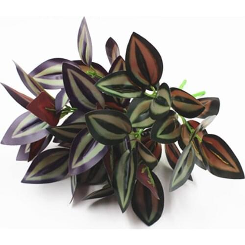 Artificial Plant Purple Eyebrow Leaves for Venue Hall Backdrop Landscape Decoration