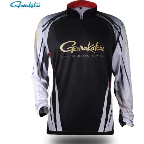 GAMAKATSU Anti-UV Fishing Jacket Quick Drying Long Sleeve Fishing Shirts Sports Wear Cycling Hinking Sunproof Plus Size Shirt
