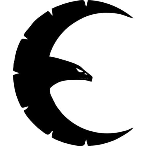 MIGNATIS - Eagle Wings Effect Moon Look Label Sticker Paste Mural Art Decal For Car Window Loptop Decoration Vinyl Stickers wate