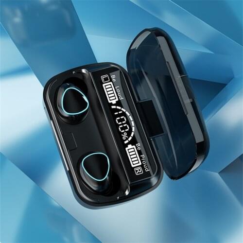 M10 Earphones Charging Box Wireless Headphone Stereo Sports Bluetooth-compatible Waterproof Earbuds Headsets With Microphone