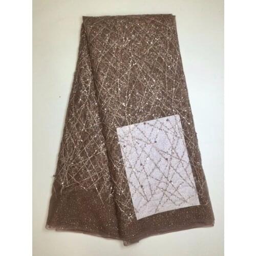 Newest French net lace fabric SYJ-10253 African embroidered lace fabric for fashion dress