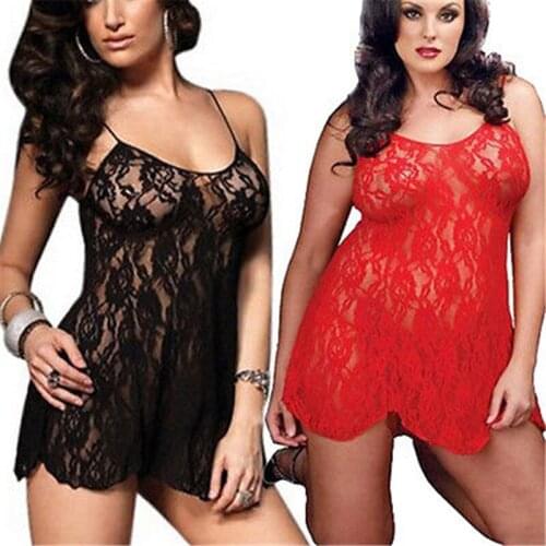 Newest Sexy Women´s Lingerie Lace Dress Underwear Sleepwear Nightwear Babydoll + G-string Hot Selling