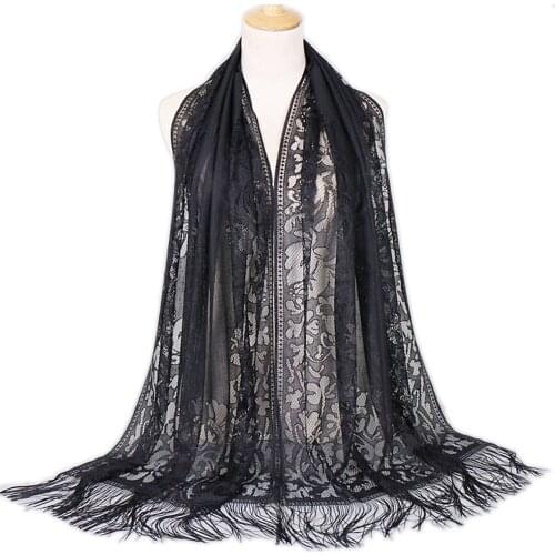 2019 New Design Female Scarf Polyester Solif Color Breathable Shawl Fashion Lady Wraps With Tassel Women Scarf 15 Colors