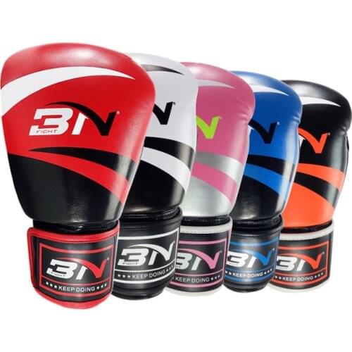 BN 8/10/12OZ Children Adult Women Men MMA Muay Thai Boxing Gloves Kickboxing Training Fight Boxer Mittens Punch Equipment DEO