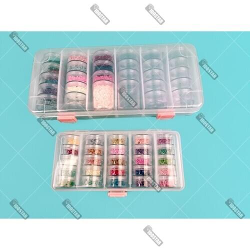 25 Grids 5D DIY Diamond Painting Drill Box Jewelry Box Rhinestone Embroidery square round Bead Organizer Storage Case Container