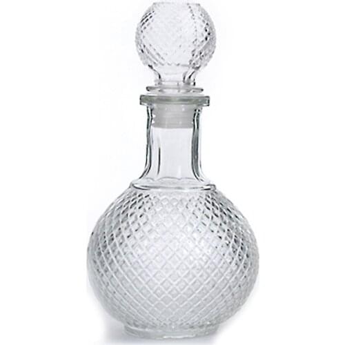 Creative Home Bar 1000ML Round Ball Shape Whiskey Wine Beer Cup Water Drinking Glass Bottle Decanter with Cap Stopper