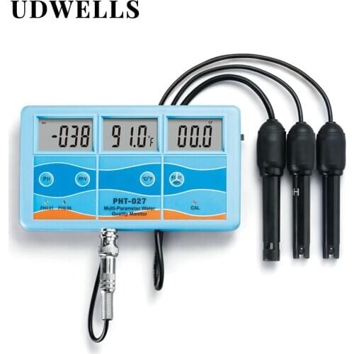 UDWELLS 0.1 PH High Accuracy Automatic Calibration Digital Portable pH/ORP/Temp Meter 0.00-14.00PH Water Quality Tester Monitor