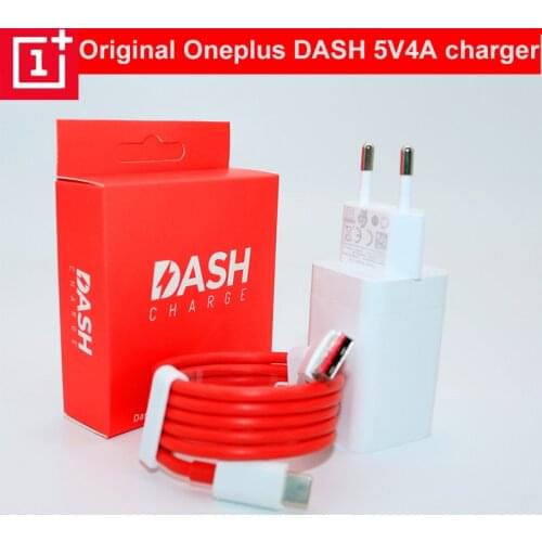 Original EU ONEPLUS 6T Dash charger 5V/4A Fast charging 1m 1.5m USB typec cable wall power adapter for One plus 6t 5T 5 3T 3