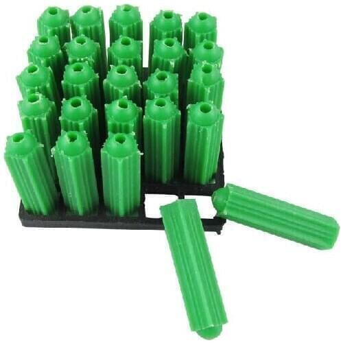 100PCS M8*27 plastic expansion screws bolt pipe M8 wall plug pipe pull Aseismic Undercut Anchor Bolts Plastic Plug