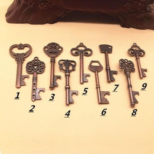 100pcs Vintage Style Key Shape Bottle Opener Party Favors Festive Party Supplies Wedding Gifts for Guests Souvenirs ZA6244