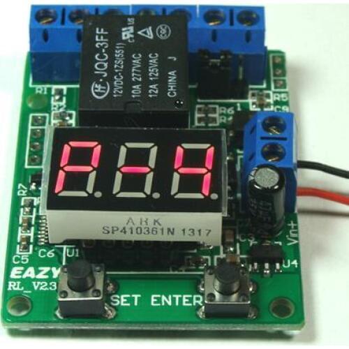 Free Shipping! 1pc Waterproof DS18B20 temperature probe thermostat voltage time relay smart thermostat timer switch sensor