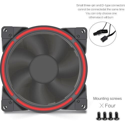 FANNER Moonlight S80 8cm or 9cm Double screw holes LED FAN