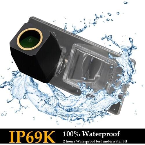 HD 1280 X 720P Golden Car Rear view Reverse Backup Camera dynamic guides For FIAT Freemont Dodge Journey JC JCUV Durango