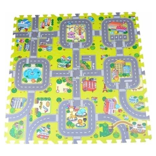 Baby Toys Rugs Developing Play Puzzle Mat Mats Goma Eva Foam mats City Road Carpets For Children Play Mat For Children Carpet