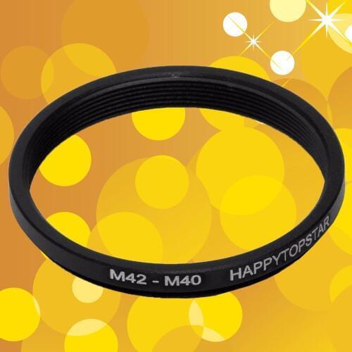 M42 (42mm 1mm thread pitch) to M40 (40mm 0.75mm thread pitch) M42-M40 42-40 mm Coupling Ring Adapter Step Down For Lens Filter