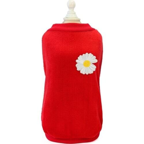 Cute Winter Dog Clothes Warm Fleece Puppy Outfit Chihuahua Pet Clothing For Small Medium Dogs Coat Chihuahua Pet Clothes Flower