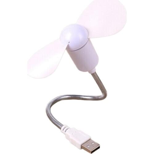 Mini USB Fan Ventilator Gadgets Bendable Freely Mini Soft Leaf Snake Silent Fan For Labtop