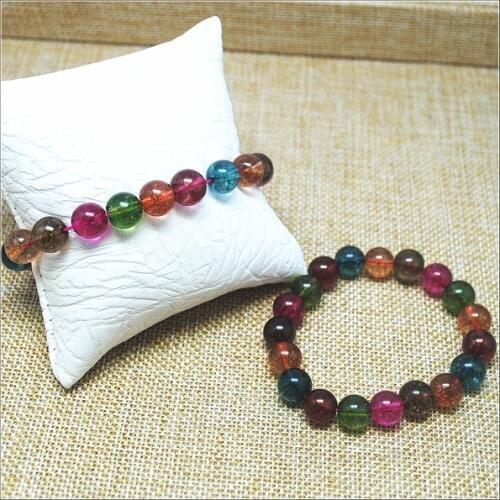 Multi colors crystal bracelets womens bracelets size 8mm,10mm 12mmfashion jewelry for ladies wear and party items new fashion
