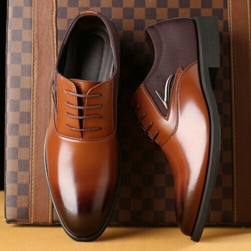 Man oxfords Plus big size 46/47/48 Men Wedding Shoes New Fashion male Leather Shoes Pointed Toe Formal dress shoes 556