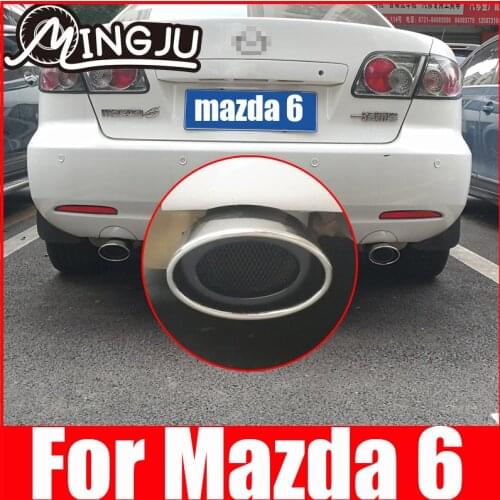 For Mazda 6 M6 2003-2006 2007 2008 2009 2010 2011 Car Auto Exhaust Muffler Tip Stainless Steel Rear Trim Exterior Accessories