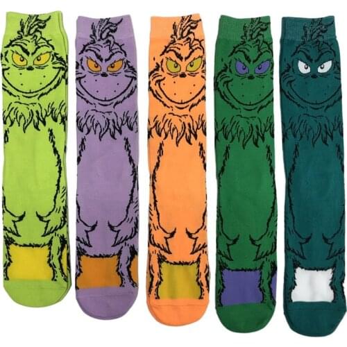 Cartoon Hip-hop Funny Fun In Socks Fashion Creative Sports Leisure Street Comfort Trend Harajuku Skateboard Leg Cotton Socks