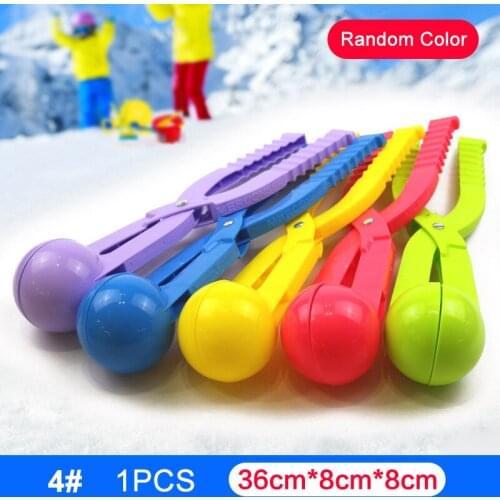 NEW 1/2/3/4 Pack Snowball Maker with Handle for Kids Snow Ball Fights Perfect Outdoor Play Snow Toys Duck /Heart/Ball Shape