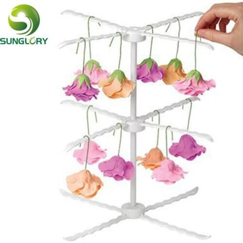 Plastic Sugar Craft Fondant DIY 31CM Detachable 3 Layers Gum Paste Flower Drying Rack Air Dry Stand Cake Decorating Baking Tools