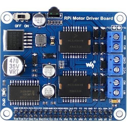 Raspberry Pi A+/B+/2B/3 Model B Expansion Board Motor Driver Board DC Motor Stepper Motor Driver Development Kit