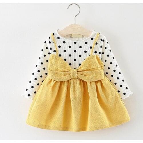 Baby Girl Dress Long Sleeve Cotton Dress Birthday Princess Party Dress Christmas Clothes