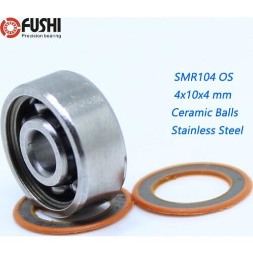 SMR104 2OS Bearing 4x10x4 mm CB ABEC7 Stainless Steel Hybrid Ceramic Bearing DRY Ocean Fishing Reels 104 Ball Bearings SMR104C